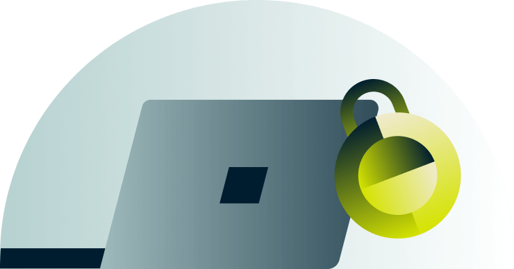 Egy lakat, amely a biztonságot szimbolizálja.